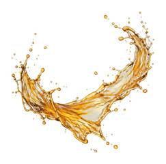 Fototapeta premium PNG Golden liquid splash art