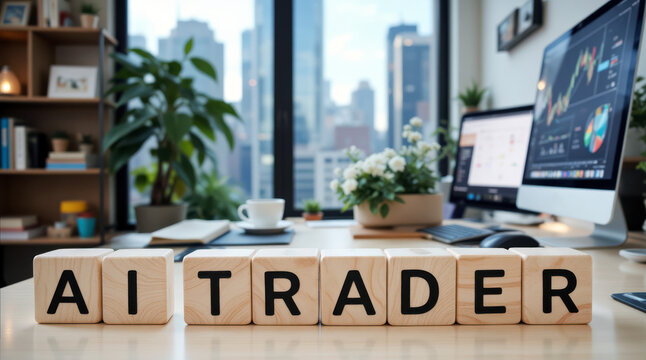 AI trader solution for algorithmic trading, automated stock investing and market prediction using trading bot, machine learning signals and risk management for forex, crypto and broker education