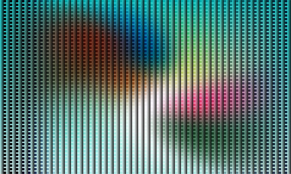 Colorful vertical lines of computer code on screen