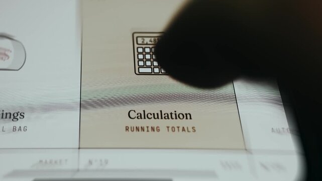 Stylized calculator icon labeled Calculation Running Totals