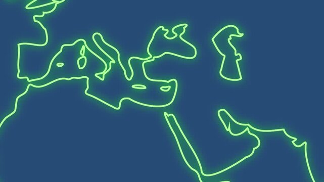Cyprus Location Reveal on Global World Map Motion Graphics Transition