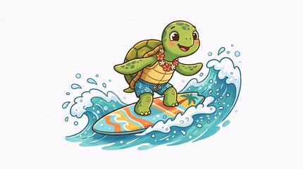 Obraz premium green turtle and blue water