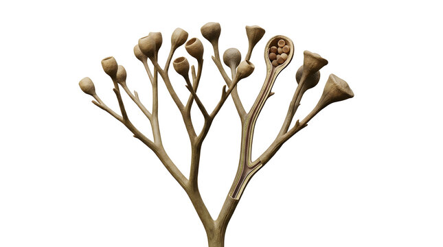 Scientific 3D Reconstruction of Cooksonia Primitive Vascular Land Plant