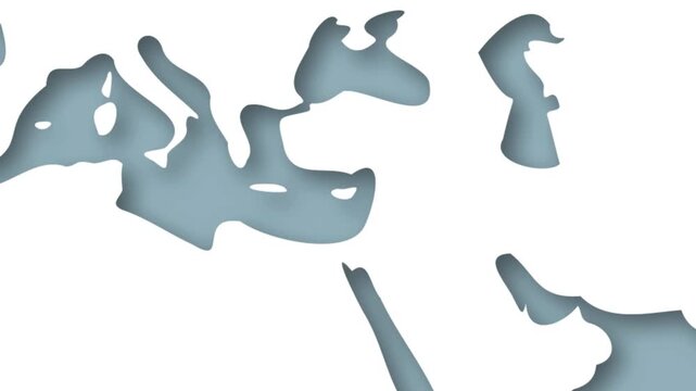 Cyprus Map Emerging from World Map Animation with Smooth Zoom Effect