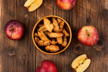 Fototapeta premium Homemade Winter Apple Chips