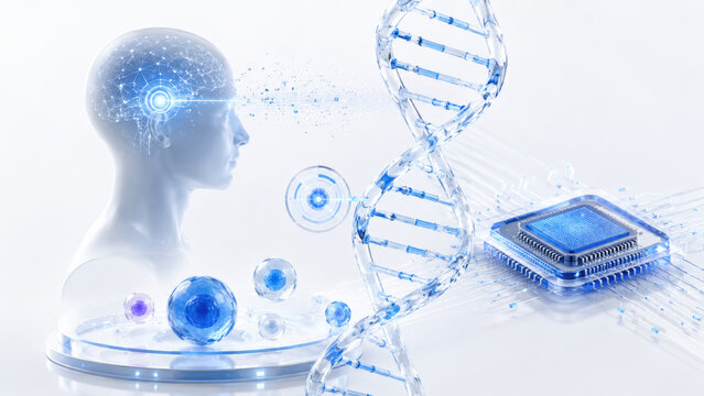 AI Biotechnology Interface Connecting DNA Research with Semiconductor Computing