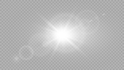 Obraz premium Vector transparent sunlight special lens flare light effect. Stock royalty free vector illustration. 