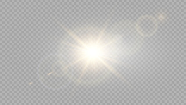 Vector transparent sunlight special lens flare light effect. Stock royalty free vector illustration. 