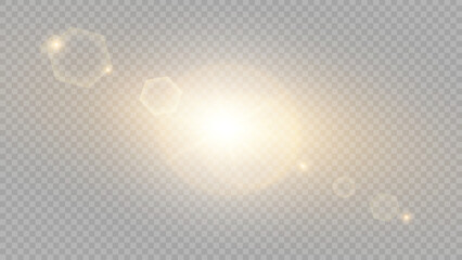 Fototapeta premium Vector transparent sunlight special lens flare light effect. Stock royalty free vector illustration. 