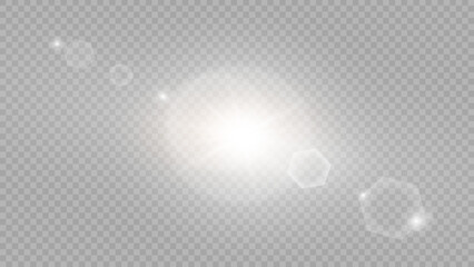 Obraz premium Vector transparent sunlight special lens flare light effect. Stock royalty free vector illustration. 
