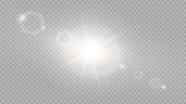 Vector transparent sunlight special lens flare light effect. Stock royalty free vector illustration. 