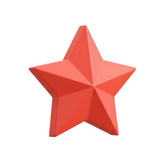 Obraz premium 3D Red Star Icon
