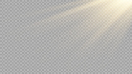 Obraz premium Vector transparent sunlight special lens flash light effect.front sun lens flash. Vector blur in the light of radiance.. Stock royalty free vector illustration. PNG