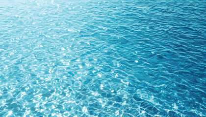 Obraz premium Abstract Turquoise Water Texture with Ripple Waves in Minimalist Style