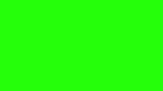 4K horizontal pop-up icon animation of a creative glowing lightbulb. Bold minimal icon bounces 4 times on alternating green, black, and white background screens. Perfect for landscape video.