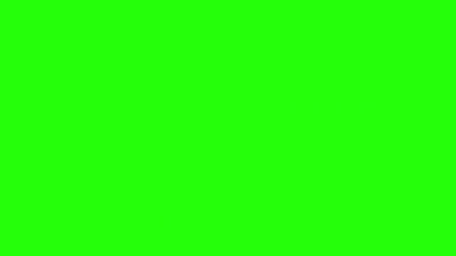 4K horizontal pop-up icon animation of a person with a lightbulb head lamp. Bold minimal icon bounces 4 times on alternating green, black, and white screens. Perfect for landscape layout video.
