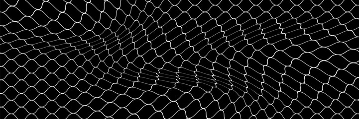 Net texture pattern on white background. Net texture pattern for backdrop and wallpaper. Realistic net pattern with black squares. Geometric background, vector Eps10 © Arif