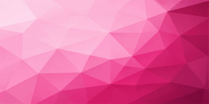 Pink Polygon Background: Abstract Low Poly Geometric Design with Blush Pink Gradient Texture