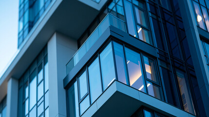 Obraz premium Modern architectural marvel contemporary building with clean lines and design, minimalist architecture, contemporary style, building design, architectural excellence, with copy