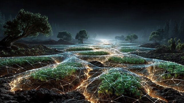 AI-powered autonomous planetary agriculture networks simulating soil nutrient cycles, predicting crop viability, and deploying adaptive cultivation strategies for extraterrestrial

