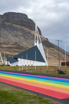 Church of Olafsvik in Iceland