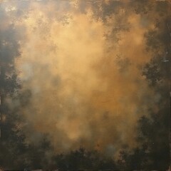 Naklejka premium Abstract texture with earthy brown and grey tones. Blurry dark edges frame a bright center, creating depth and soft patterns. Modern digital art surface for backgrounds or design elements.