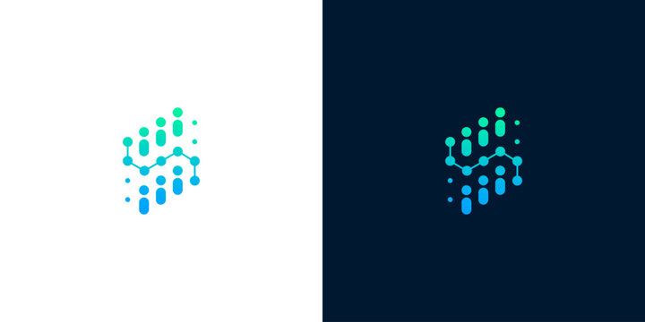 Modern abstract letter S logo design featuring interconnected dots forming a dynamic digital network pattern, ideal for technology, data, or communication branding