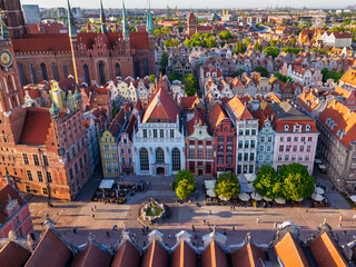 Beautiful MainTown in Gdansk in the light of setting sun. Poland © Patryk Kosmider