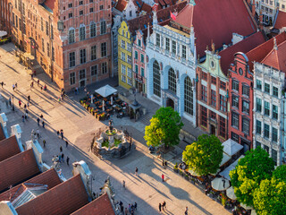 Beautiful MainTown in Gdansk in the light of setting sun. Poland © Patryk Kosmider