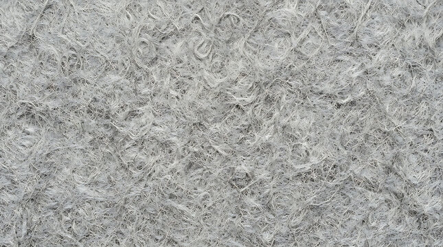 Macro texture of grey matted fibers and tangled wool background perfect for industrial insulation textile design and sustainable fabric projects