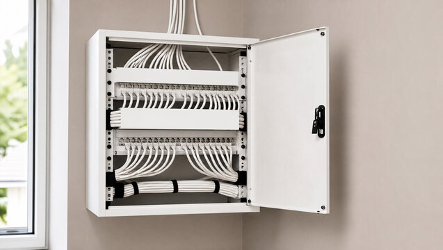 Structured network cable panel with blank tags