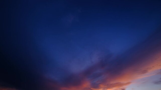 Orange Sunset Clouds Moving in Time Lapse. Dramatic Sunset Sky with Orange Clouds Timelapse. Golden Hour Clouds Flowing Across Sky Time Lapse. Evening Sky with Orange Clouds Time Lapse.