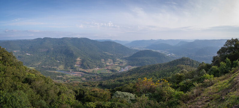 View of the South Paragliding Ramp, Caxias do Sul, RS, Brazil.