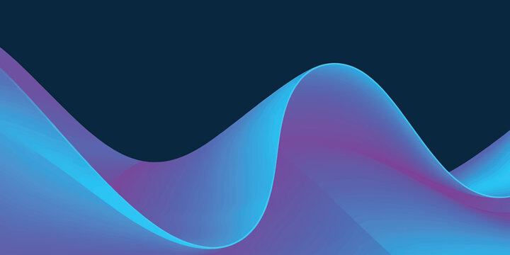 Abstract blue wave background with flowing curves, water motion, vector illustration, and digital pattern design wallpaper.