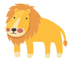 Fototapeta premium Lion png illustration, transparent background