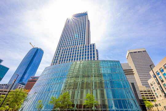 Scenic View Of Downtown Omaha Skyline