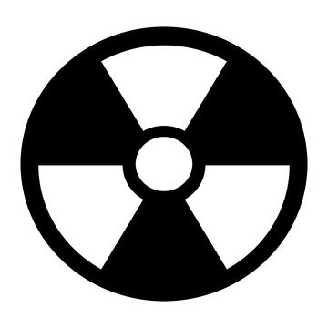 PNG nuclear flat icon, transparent background