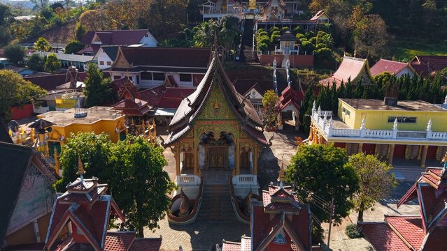 Wat pong yaeng nok temple complex in thailand, a northern spiritual landmark