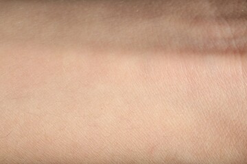 Fototapeta premium Texture of normal skin as background, closeup