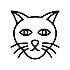 Cute Cat Face Icon © Noni