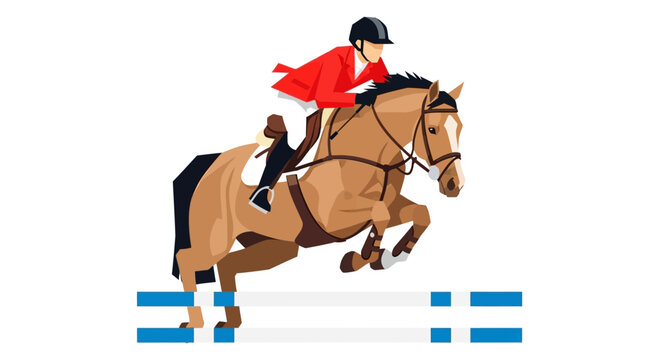Equestrian Jumping Horse Rider Competition Sport Event