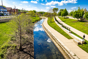 Bee Branch Creek Greenway in Summer Dubuque © PhotoSpirit