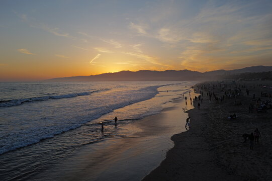 sunset at the beach