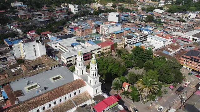 Lebrija, Santander - Colombia. May 3, 2026. San Pedro Apostol Parish, a Catholic church.