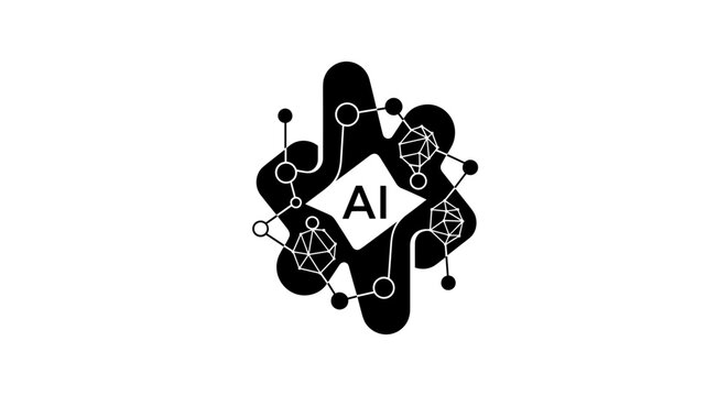 Artificial Intelligence Logo Design Symbol 1.