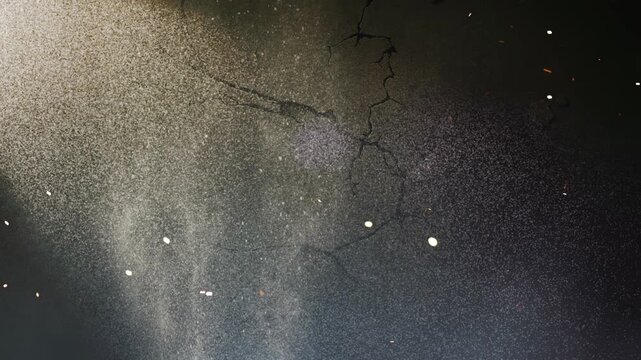 grunge crack concrete textured background with dust effect