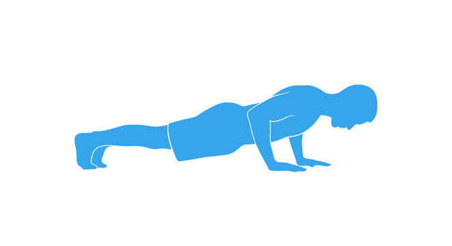 Man doing push up exercise.