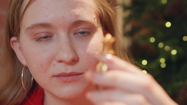 White coach in cafe studying golden king, close facial portrait with hoop earrings and steady gaze, brick wall and warm bokeh lights, tactical hand movement and tournament planning vibe, focused