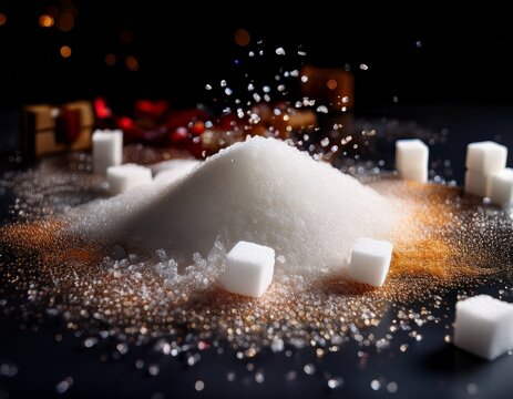 sugar overload a symbolic representation of excessive sweetener consumption