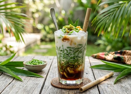 Refreshing Indonesian Es Cendol
